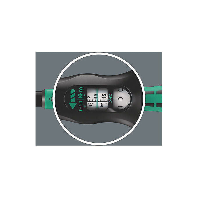 Wera 05075690001 Click-Torque Lock A 5 Chiave dinamometrica Meccanica 2,5 - 25 Nm Precisione ± 4% colore Nero Verde