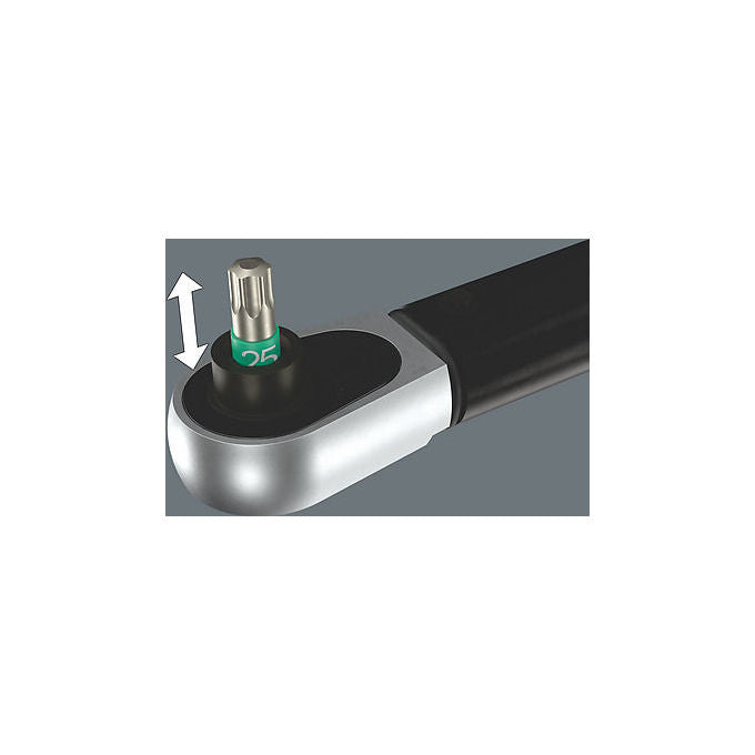 Wera 05075691001 Click-Torque Lock A 6 Chiave dinamometrica Meccanica 2,5 - 25 Nm con Funzione Torque Lock colore Nero Verde