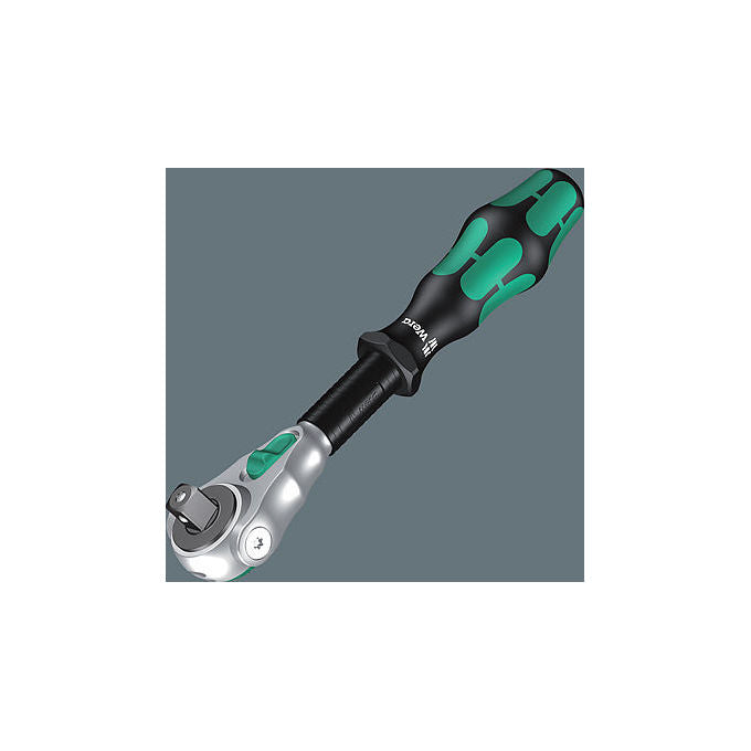 Wera 05150112001 8000 C Zyklop Set di chiavi a cricchetto 1-2'' 31 pezzi meccanismo 72 denti capacita' 24 Nm colore Nero Verde Acciaio