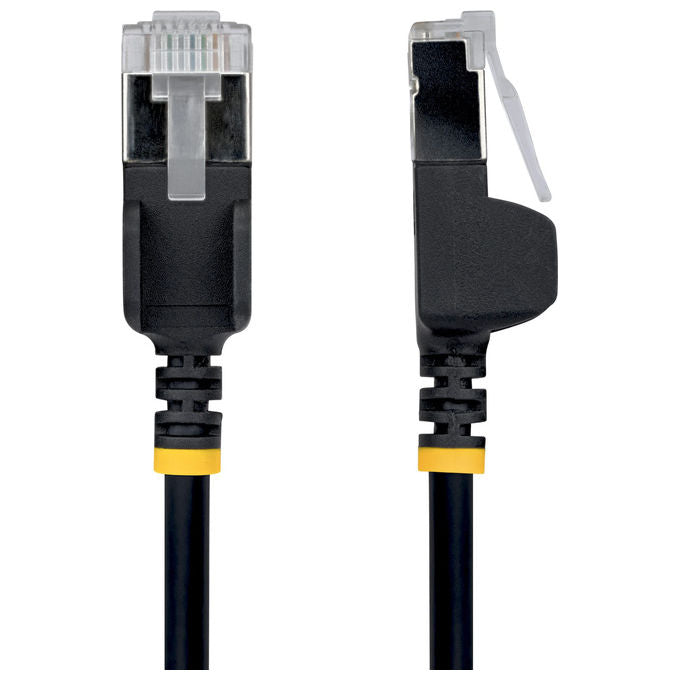 StarTech.com N6APATSTP34BKS30CM Cavo di rete Cat6a U-FTP RJ-45 Maschio a RJ-45 Maschio 0,3 m 10 Gbps 500 MHz rame isolato TPE antiaggrovigliamento colore Nero