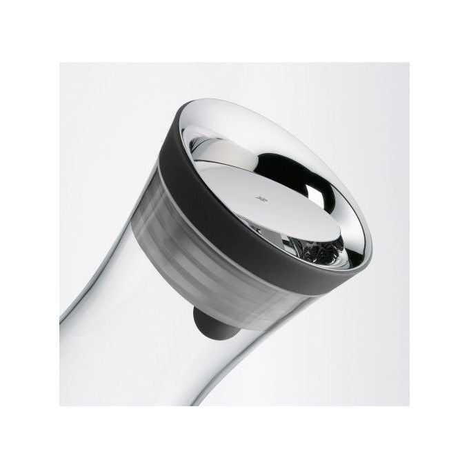 WMF 06.1770.6610 Decanter in Vetro con Filtro Integrato e Chiusura Basculante 1 L colore Nero