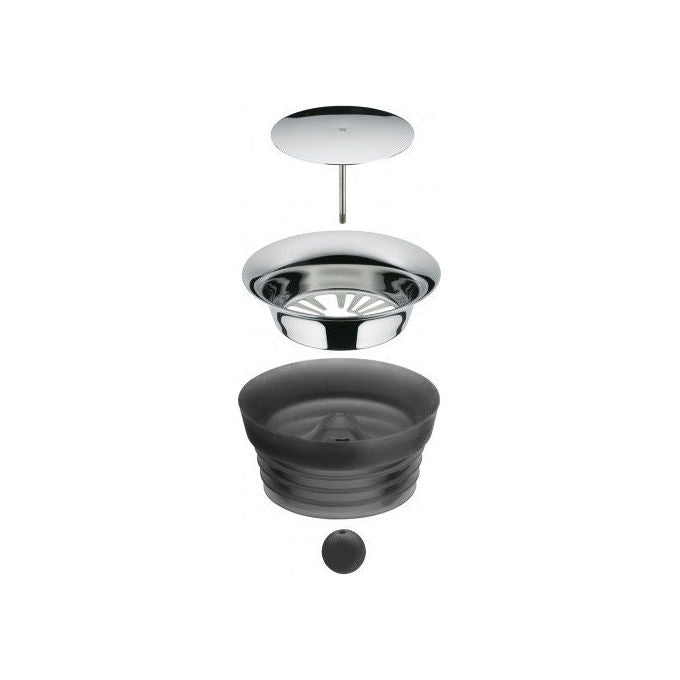 WMF 06.1770.6610 Decanter in Vetro con Filtro Integrato e Chiusura Basculante 1 L colore Nero