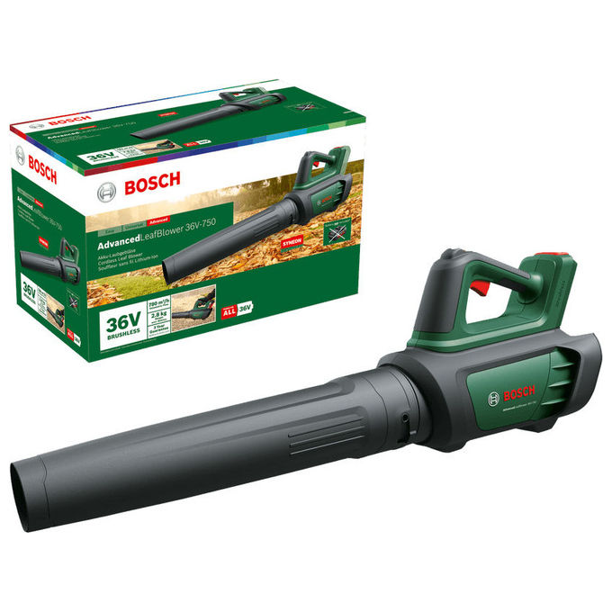 Bosch 06008C6001 AdvancedLeafBlower Soffiatore portatile Batteria 36 V Velocita' aria 100-200 km-h tecnologia Syneon motore brushless colore Nero Verde