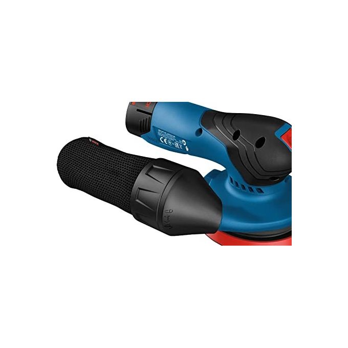Bosch 0 601 372 100 GEX 12V-125 Professional Levigatrice rotoorbitale a batteria 12 V 10000 giri-min Velcro colore Nero Blu Rosso