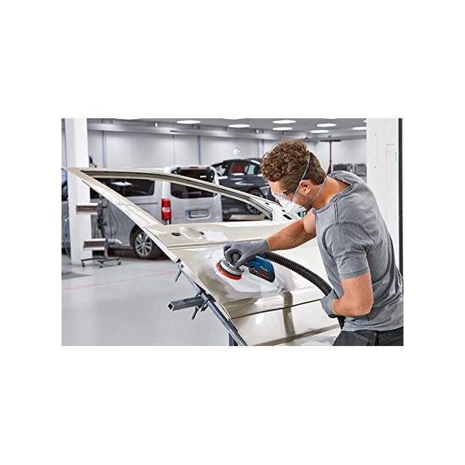 Bosch 0 601 372 201 GEX 18V-125 Professional Levigatrice orbitale casuale Motore brushless Velocita' 6000-10000 giri-min Colletto 125 mm Velcro colore Nero Blu Grigio Rosso