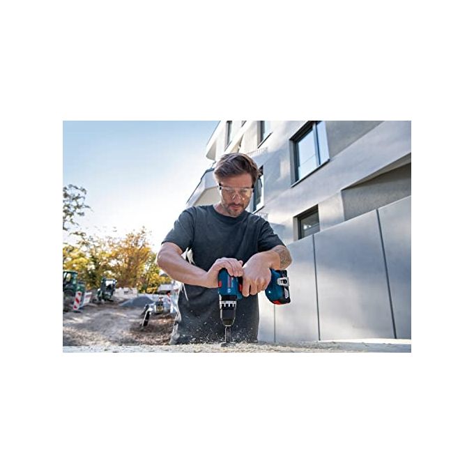 Bosch GSB18V-45 Professional Trapano Avvitatore a Percussione 18V 45 Nm 1900 giri-min mandrino 13 mm colore Azzurro
