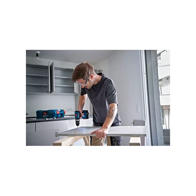 Bosch GSB18V-45 Professional Trapano Avvitatore a Percussione 18V 45 Nm 1900 giri-min mandrino 13 mm colore Azzurro