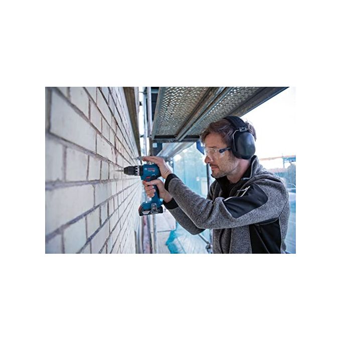 Bosch GSB18V-45 Professional Trapano Avvitatore a Percussione 18V 45 Nm 1900 giri-min mandrino 13 mm colore Azzurro