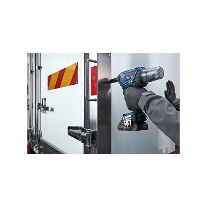 Bosch PROFESSIONAL 06019K5002 GRG 18V-16 C Rivettatrice a batteria Forza di trazione 16000 N Corsa 25 mm Bluetooth integrato Motore Brushless Alimentazione 18 V Senza batteria e caricabatteria In L-BOXX 136 colore Nero