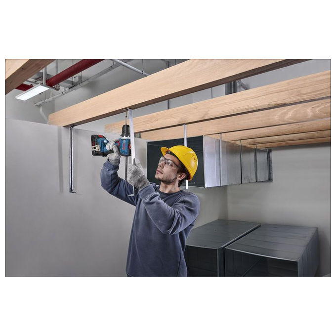 Bosch 4053423321579 GSR 18V-65 Trapano a Percussione 2 x 5,0 Ah con Caricabatterie GAL 18V-40 in L-Boxx colore Nero