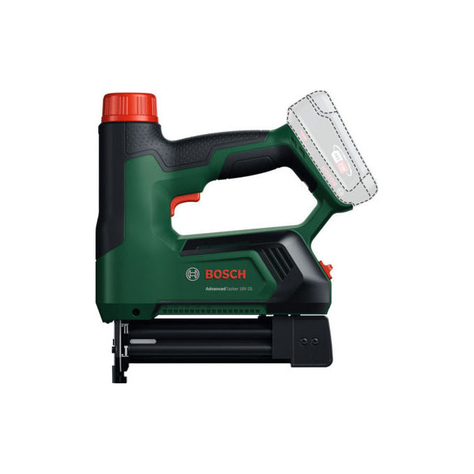 Bosch 06032A7100 AdvancedTacker 18V-25 Graffatrice-Chiodatrice a batteria 2 in 1 Potenza regolabile 7 livelli 30 colpi-min Lunghezza 267 mm Altezza 240 mm Larghezza 67 mm colore Verde-Nero
