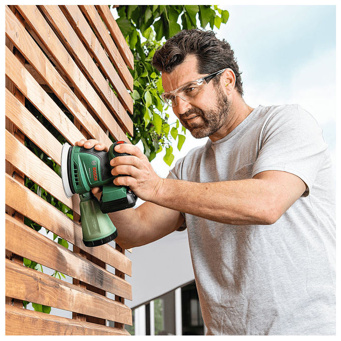 Bosch 06033E4000 EasyOrbit 18V-10 Levigatrice rotoorbitale 125 mm 23000 giri-min 18 V con Microfilter colore Nero Verde
