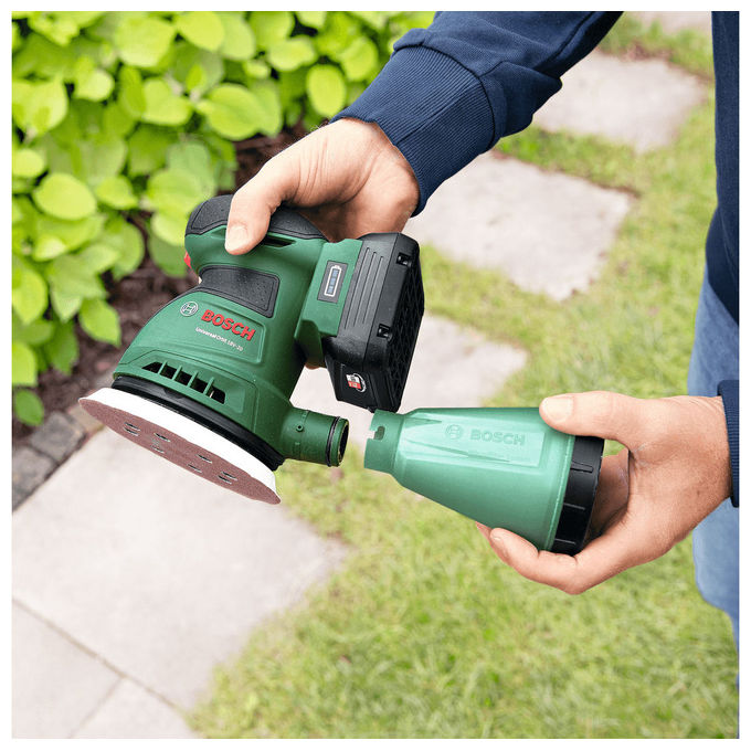 Bosch 06033E4102 UniversalOrbit 18V-20 Levigatrice orbitale 18 V 2,5 Ah 10000 - 23000 OPM colore Nero Verde