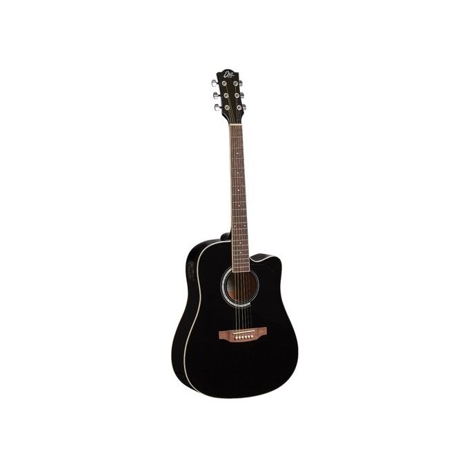 EKO 06216610 Ranger Chitarra Acustica Elettrificata Dreadnought Cutaway Abete Linden Betulla 20 Tasti EKO SE-30 colore Nero