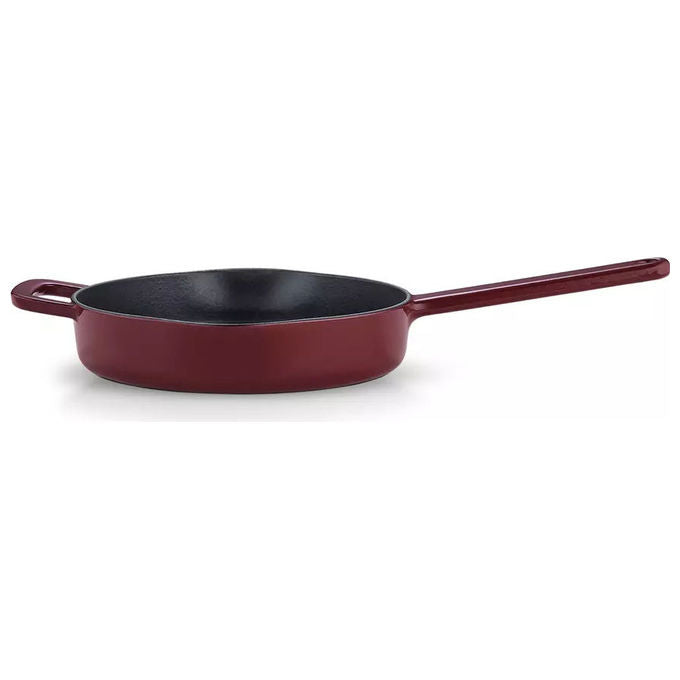 Fissler 064-310-26-000-0 Moments Collection Padella Multiuso in Ghisa Diametro 26 cm Resistente al Forno Adatta a Tutti i Piani Cottura incluso Induzione colore Rosso vino