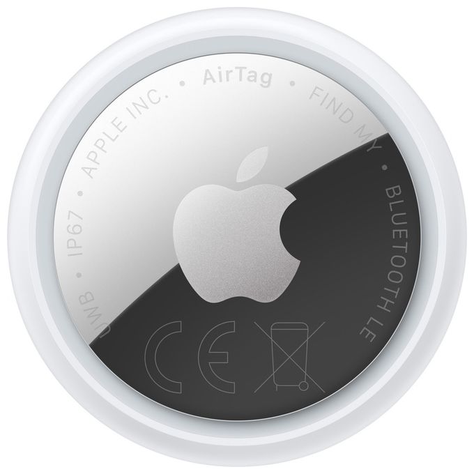 Apple MFEA4ZM-A AirTag Cercatore Personale con Connessione Bluetooth e NFC Resistente all'Acqua Batteria Fino a un Anno Colore Bianco