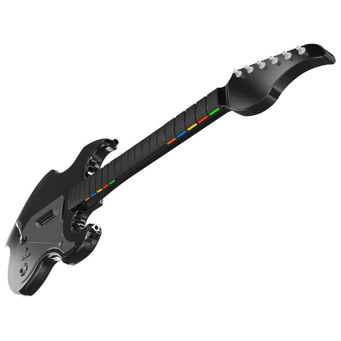 PDP 052-024-BK Riffmaster Chitarra Wireless per PC PlayStation 4 PlayStation 5 Batteria Ricaricabile Fino a 36 Ore colore Nero Grigio