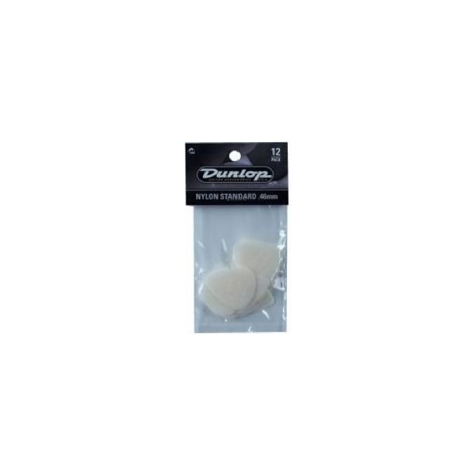 Dunlop 44P046 Nylon Standard Plettri per Chitarra Player's Pack 12 Pezzi 0.46 mm colore Cream