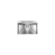 CM 072046.X1.01.2063 Lavello da incasso monovasca in acciaio inox AISI 304-18-10 con piletta Rondo' manuale installazione semifilo slim foro miscelatore 35 mm colore Inox vintage