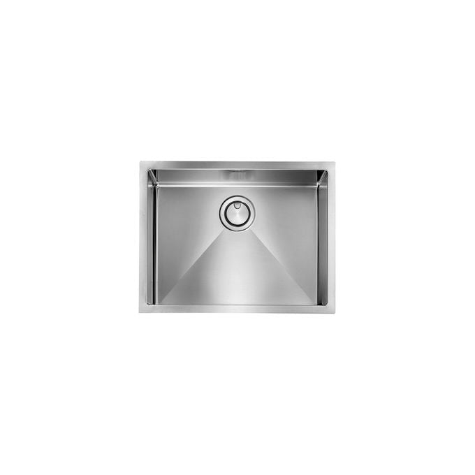 CM 072058.X0.01.2063 Filotop Lavello da Incasso 1 Vasca in Acciaio Inox AISI 304 18-10 Finitura Vintage Filoraggiato 57 x 45 cm colore Inox vintage filoraggiato