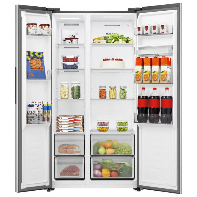 Hisense RS3P558NMIE Frigorifero Side by Side 541 L 178.6 cm Classe E 39 dB No Frost colore Inox