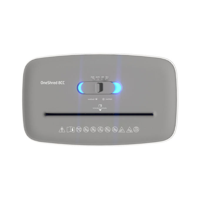 HP 2801 OneShred 8CC Distruggi documenti Taglio a particelle 8 fogli 5 mm 22 cm 68 dB colore Bianco