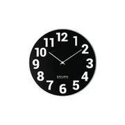 Explore Scientific RAC1003 Orologio da Parete Radiocontrollato Diametro 25 cm Movimento Silenzioso in Metallo colore Nero e Argento