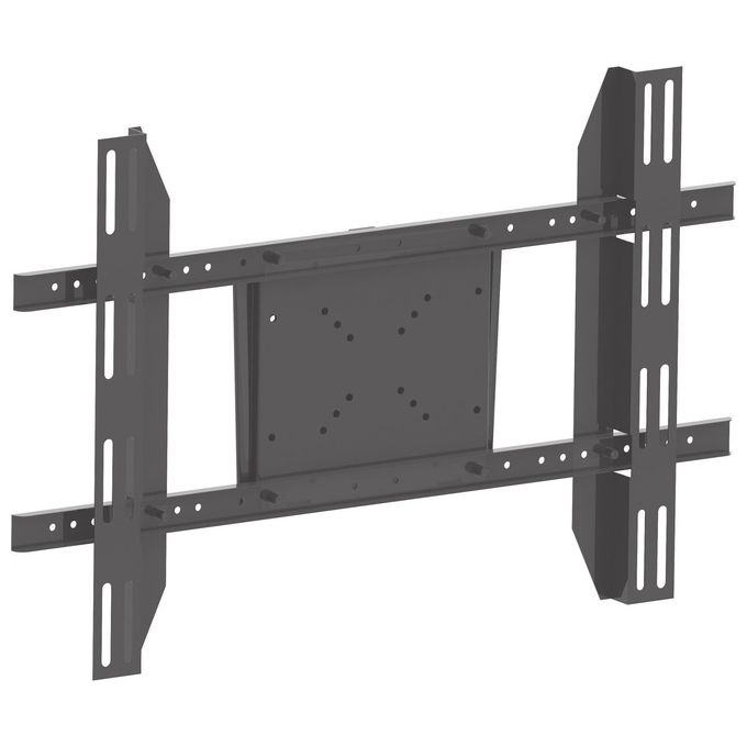 Multibrackets staffa per display singolo, serie M, supporto palo pubblico, VESA universale, acciaio, nero, 50 kg