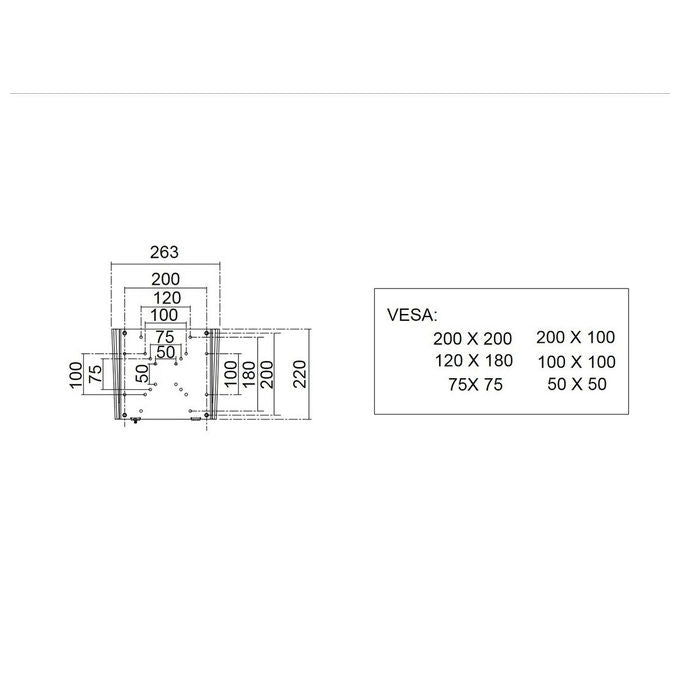 Multibrackets staffa per display singolo, serie M, supporto palo pubblico, VESA universale, acciaio, nero, 50 kg