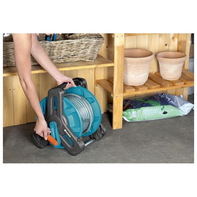 Gardena 08007-20 Classic Avvolgitubo Portatile capacita' 50 m tubo 13 mm 40 m tubo 15 mm 30 m tubo 19 mm