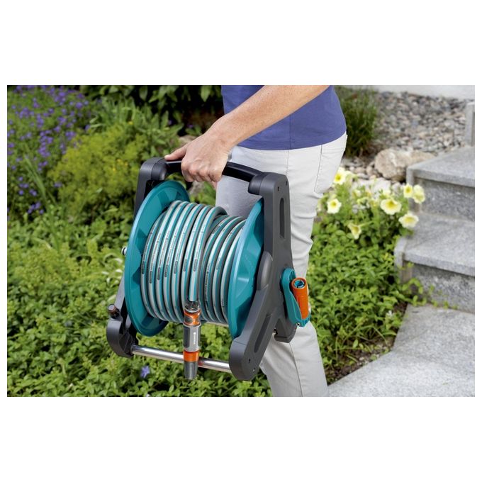 Gardena 08007-20 Classic Avvolgitubo Portatile capacita' 50 m tubo 13 mm 40 m tubo 15 mm 30 m tubo 19 mm
