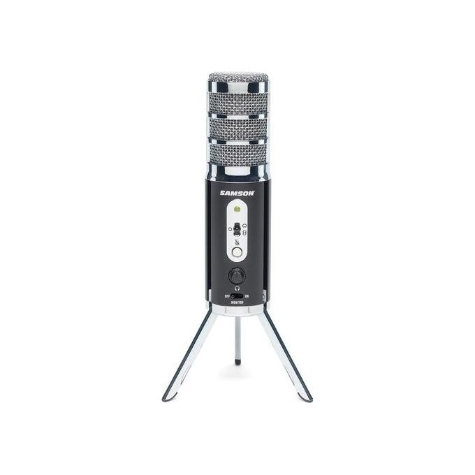 Samson SASAT Satellite Microfono a Condensatore USB 3 Diagrammi Polari 24bit 96kHz colore Nero