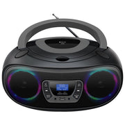 Denver TDB-212GR Radioodtwarzacz con Bluetooth DAB+ FM Odtwarzacz CD USB AUX LCD colore Czarno-szary