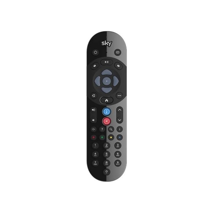 One For All SKY735 Telecomando Sky Q con Controllo Vocale Bluetooth IR 2 x AAA colore Nero