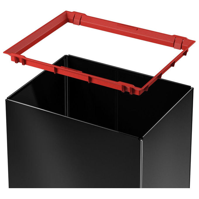 Hailo 0840-141 Big-Box Swing L Cestino per Rifiuti 35 L Acciaio Colore Nero