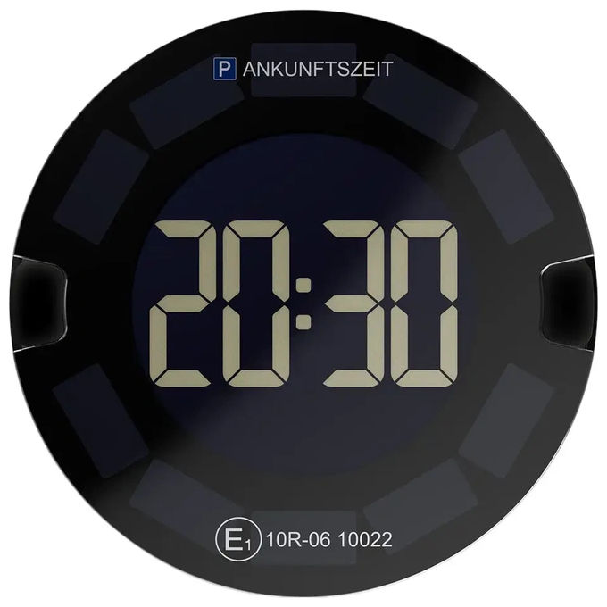 Ooono PD3-DE-BLACK P-DISC NO3 Disco Orario Elettronico Touch con Display ad Alta Leggibilita' Durata Batteria fino a 5 Anni colore Nero