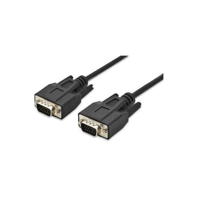 Link cavo monitor vga schermato maschio- maschio mt.3 nero