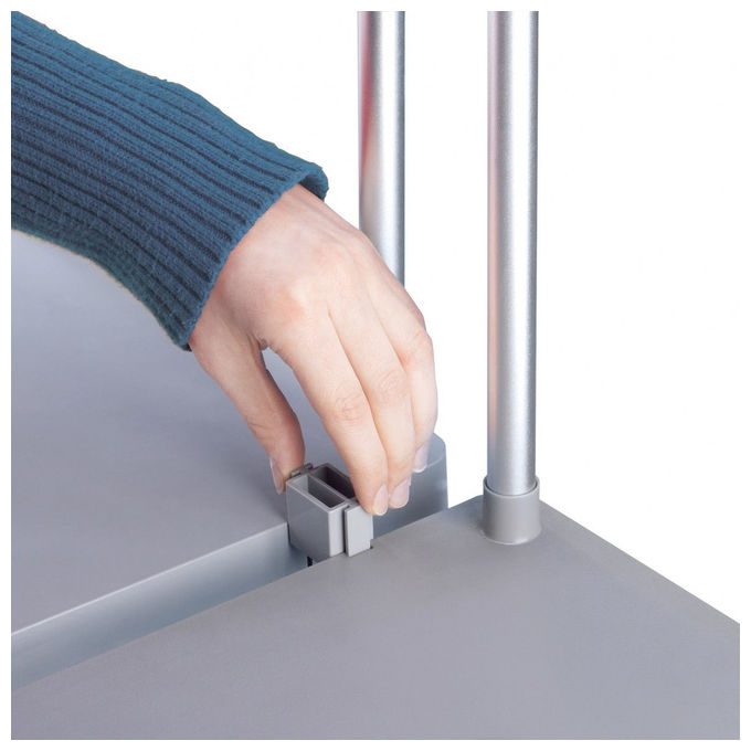 Hailo 0912-210 ProfiLine MSS XXXL Portasacchetto dell'immondizia autoportante con ruote 120 L colore Grigio