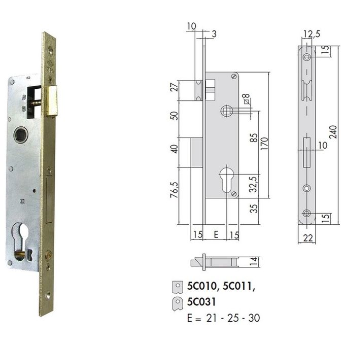 Cisa 5c011-25-0 Serr Inf Cil Sag Bq F22