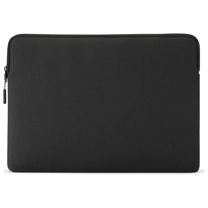 Pipetto Classic Fit Sleeve per MacBook Air 15'' con tasca per AirTag chiusura con zip protettiva interno in neoprene e finta pelliccia ultra-morbida spessore 4 mm colore Nero