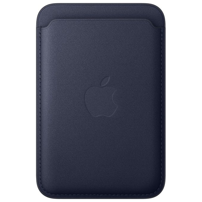 Apple MKV64ZM-A Portafoglio MagSafe in tessuto FineWoven per iPhone compatibile con funzione Dov'e' colore Blu navy