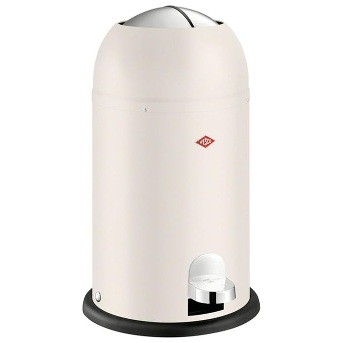WESCO 180312-87 Kickmaster Junior Pattumiera 12 litri ammortizzatore integrato chiusura silenziosa colore Sabbia opaca