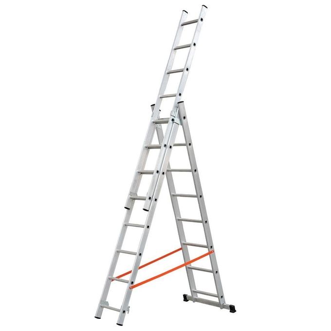 Gierre AL445 MODULA Scala trasformabile tripla in alluminio 3x12 colore Alluminio
