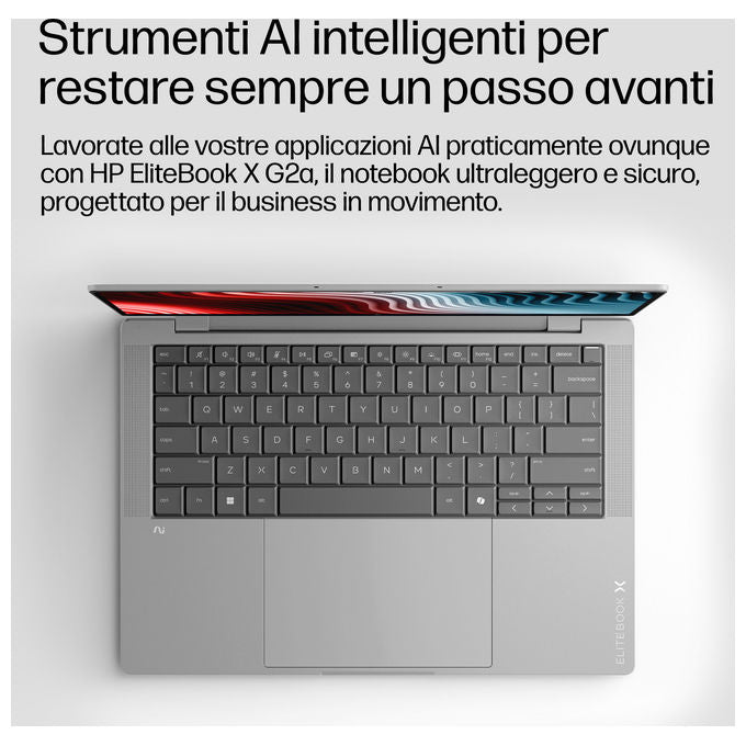 HP E4LH4AT HP EliteBook X G2a 14'' 3K 32 GB LPDDR5x-SDRAM 512 GB SSD Wi-Fi 7 Windows 11 Pro colore Argento