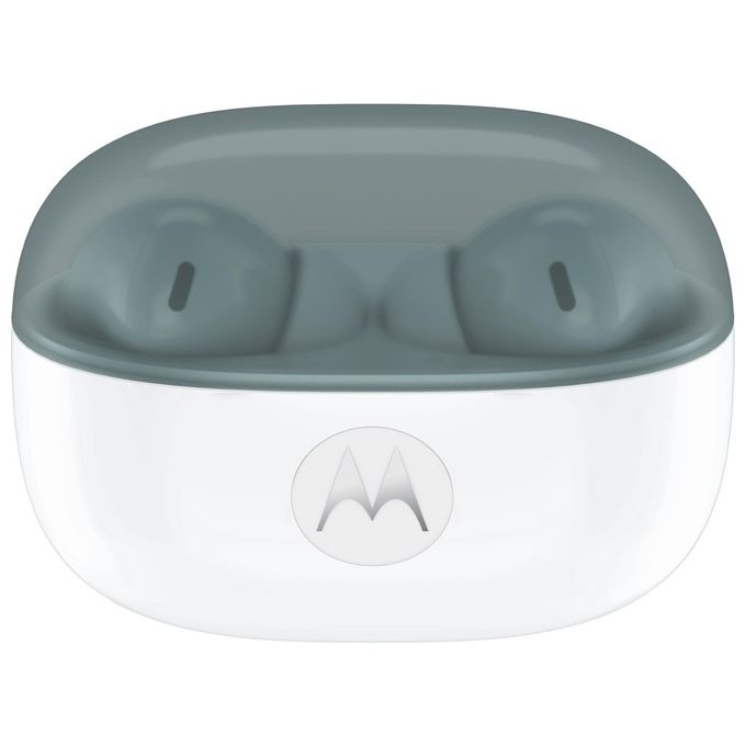 Motorola PG38C08170 Moto Buds 2 Auricolare Wireless In-ear con Cancellazione Attiva del Rumore fino a 55dB e 6 Microfoni per Chiamate Cristalline Bluetooth 6.0 Audio Hi-Res LHDC fino a 11 Ore di Autonomia IP54 colore PANTONE Gray Mist