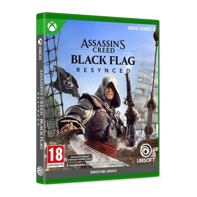 Ubisoft L00557 Assassin's Creed Black Flag Resynced Videogioco per Xbox Series X genere Azione Avventura lingua Italiana modalita' Singolo PEGI 18 colore Nero