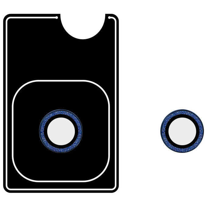 Celly COLGLICAM1153BL Protezione per Obiettivo Fotocamera iPhone 17 Air Vetro Temperato Metallo Blu colore Blu