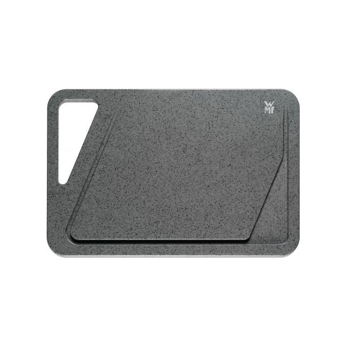 WMF 18.7996.1000 Tagliere da Cucina in Plastica con Scanalature per Succhi Antiscivolo Lavabile in Lavastoviglie colore Grigio