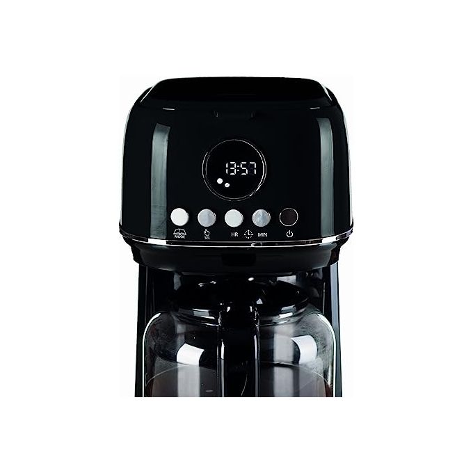 Ariete 1396-02 Moderna Macchina da caffe' con Filtro 1,5 L fino a 15 Tazze 900 W Display LCD Base Riscaldante colore Nero