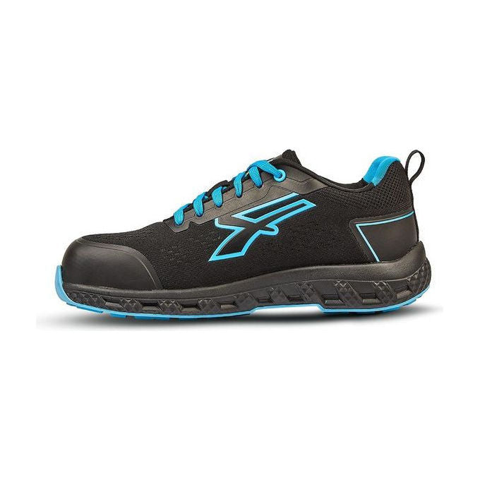 U-Power 0RE20036-38 Deon ESD Scarpe antinfortunistiche Scarpe da ginnastica antinfortunistiche Unisex con protezione della punta antiscivole traspiranti colore Blu Nero